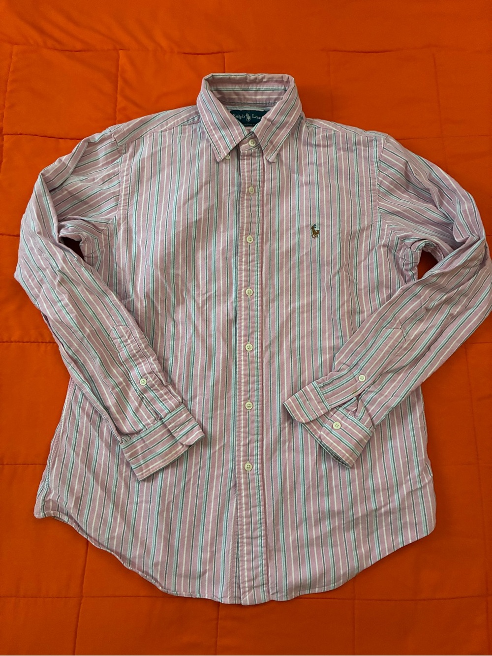 Vintage Polo Ralph Lauren Shirt Mens Medium Pink Plaid Westerton Button Down